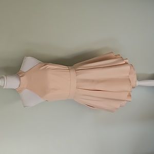 Lulus Nude Homecoming Dress